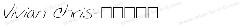 Vivian Chris字体转换